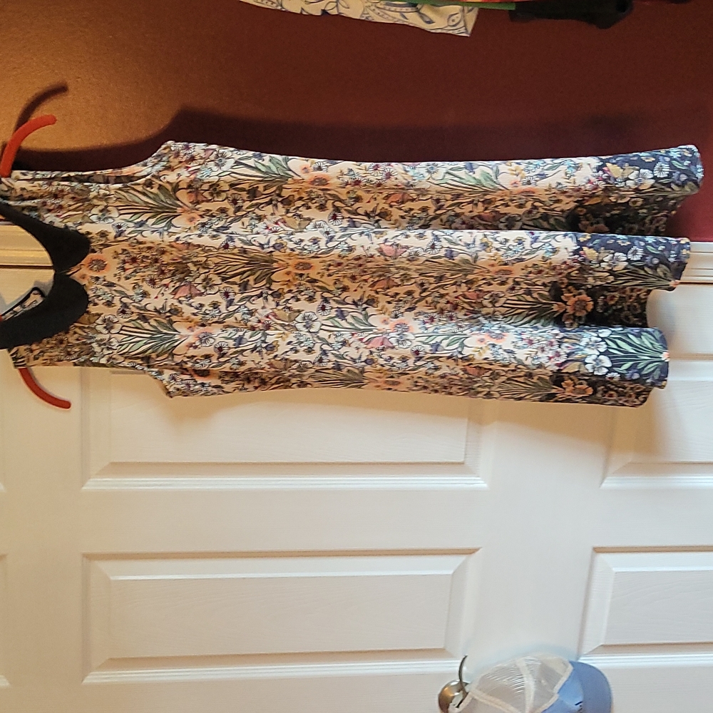 LC Lauren Conrad Floral Mini Dress - Black and Pink